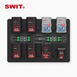스위트 V-mount 배터리 SWIT MATRIX-S8 V-mount 8채널 충전기 6A